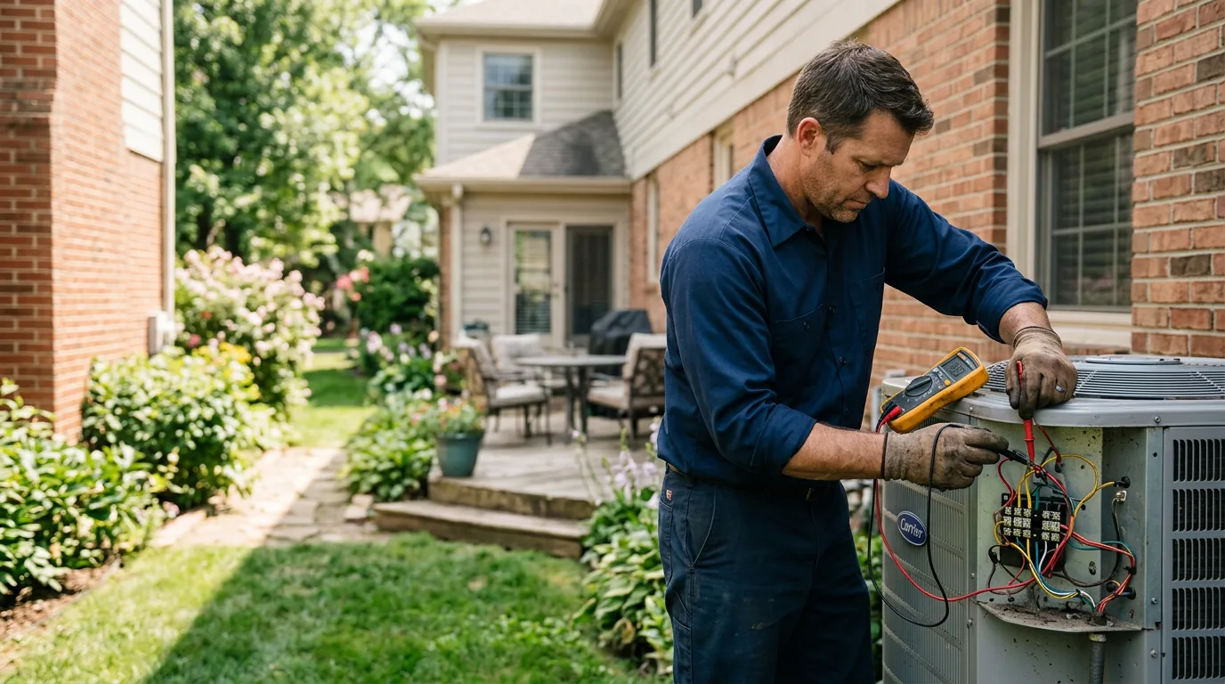 HVAC technician working near Etowah, NC